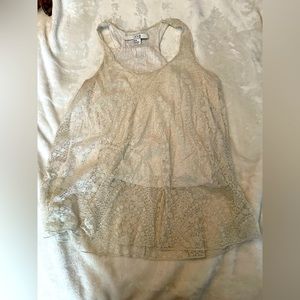 Forever 21 Cream Lace Tank